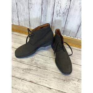 Tod’s Women’s Suede Chukka Desert Boots Dark Brown Lace-Up US 8